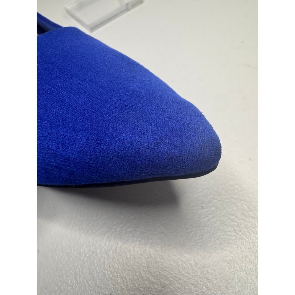 Christian Siriano for Payless Blue Faux Suede Pointed Toe Pumps Women’s Size 8.5 - Picture 4 of 7